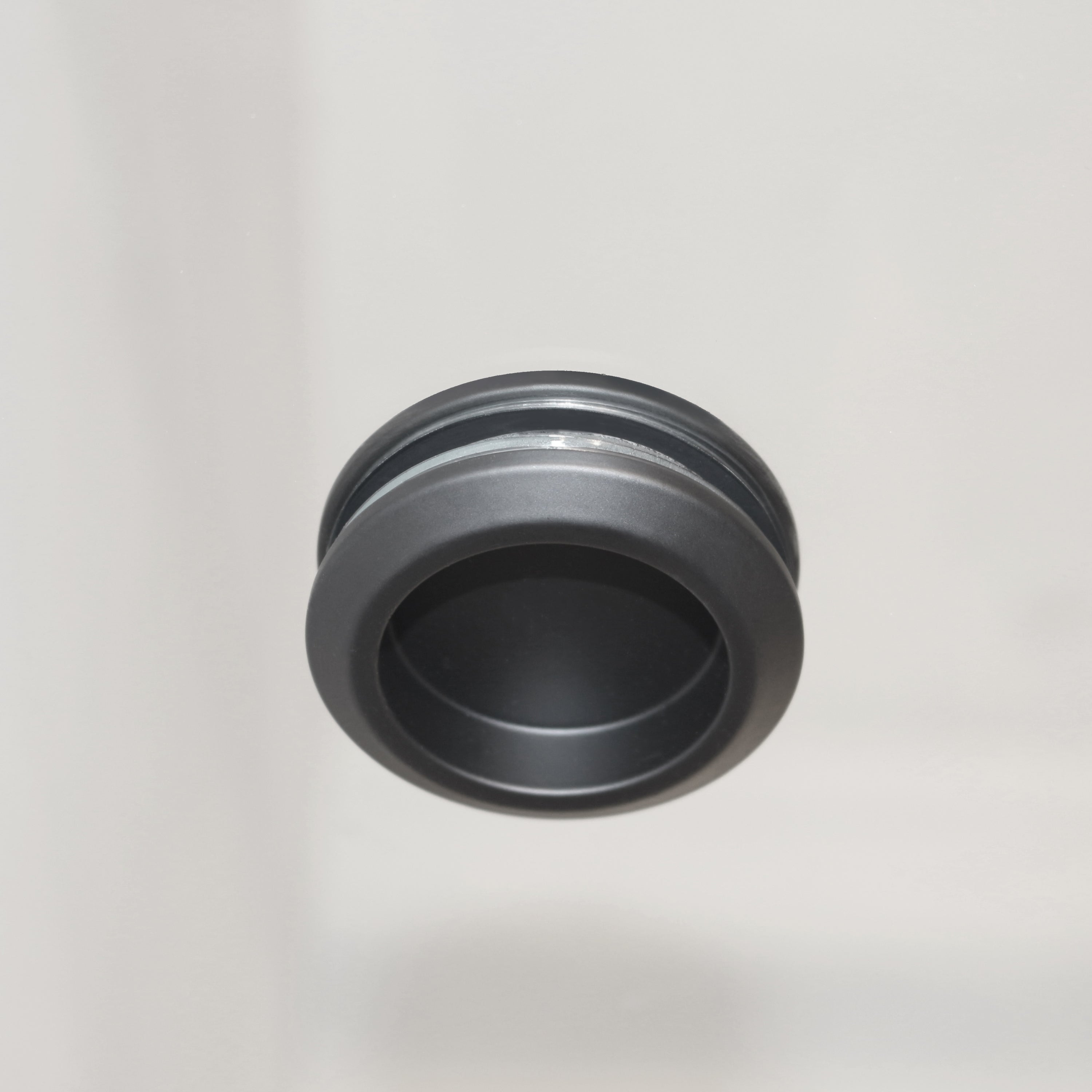 KZG 55-59 inch frameless double sliding shower door in matte black with tempered glass — image 6