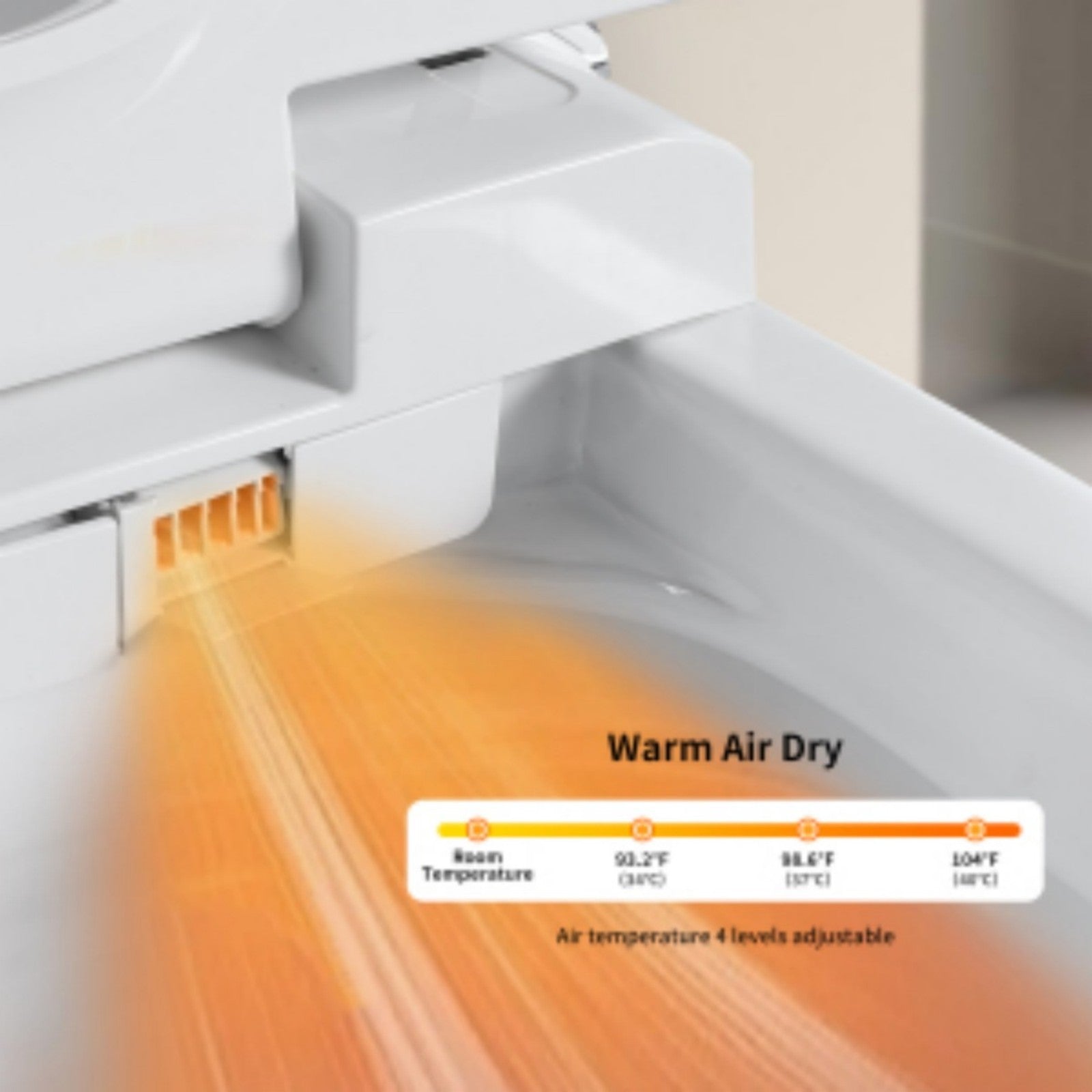 KZG modern white ceramic smart toilet with integrated bidet and heated seat — image 5