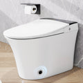 KZG smart one-piece heated toilet with foot sensor flush and blue night light — image 1