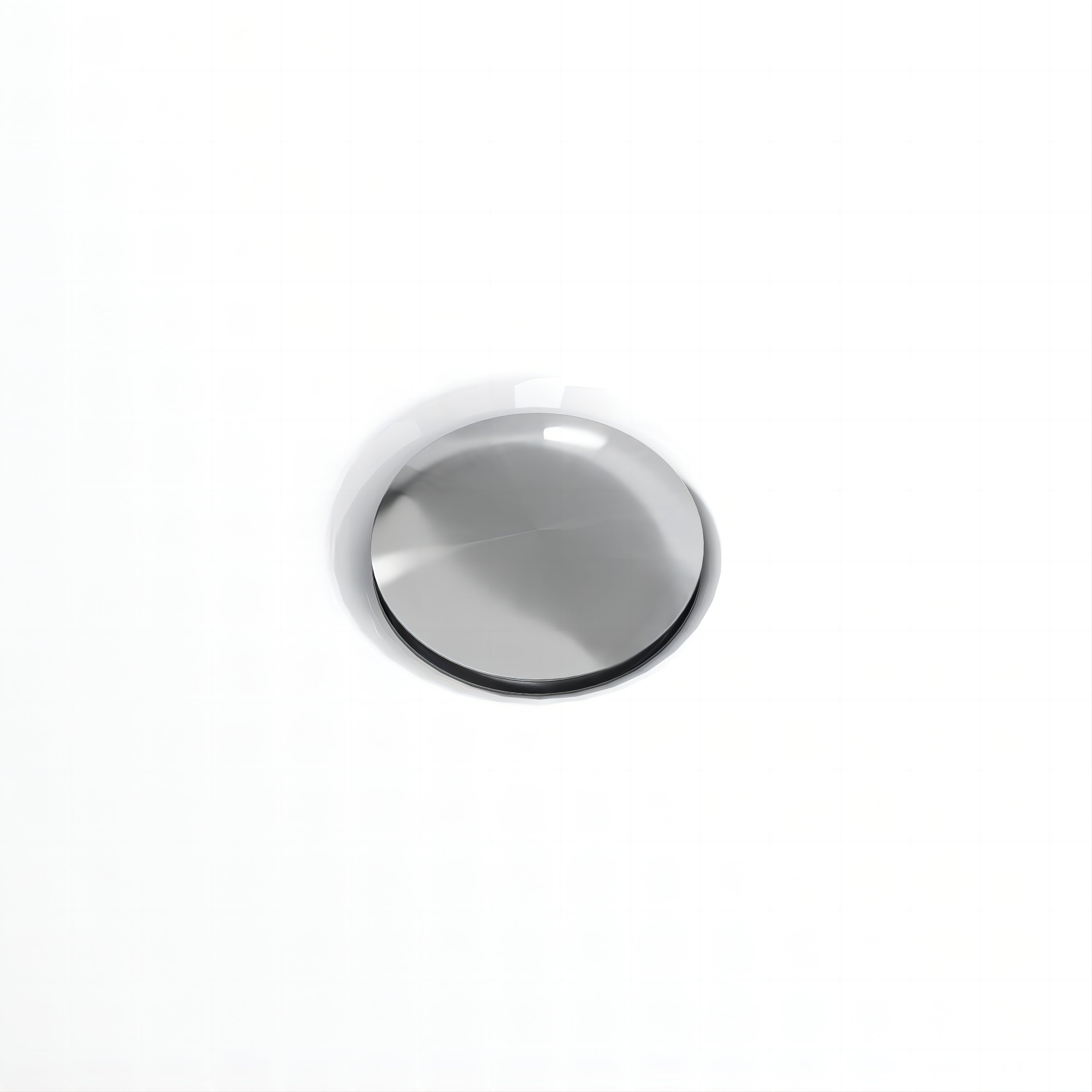 KZG 47 in. gloss white acrylic freestanding soaking bathtub with chrome drain — image 4