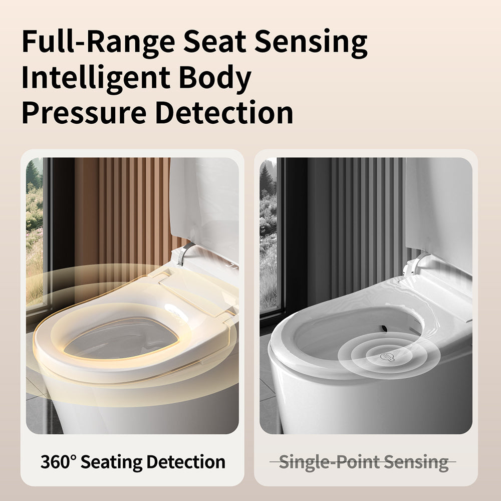 Elongated white ceramic smart bidet toilet with heated seat — image 3