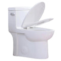 KZG gloss white elongated one-piece toilet with ADA comfort height — image 1