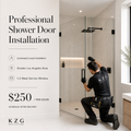 KZG professional shower door installation service for Greater Los Angeles area — image 1