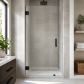 KZG Kzg Alcove Swing — frameless tempered glass shower in modern American bathroom