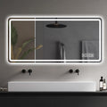 LED Vanity Mirror, Dimmable — 28 in. × 60 in. — lifestyle 1