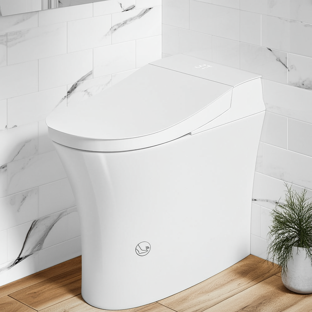 Smart Bidet Toilet — Elongated One-Piece with Auto Open/Close — lifestyle 1