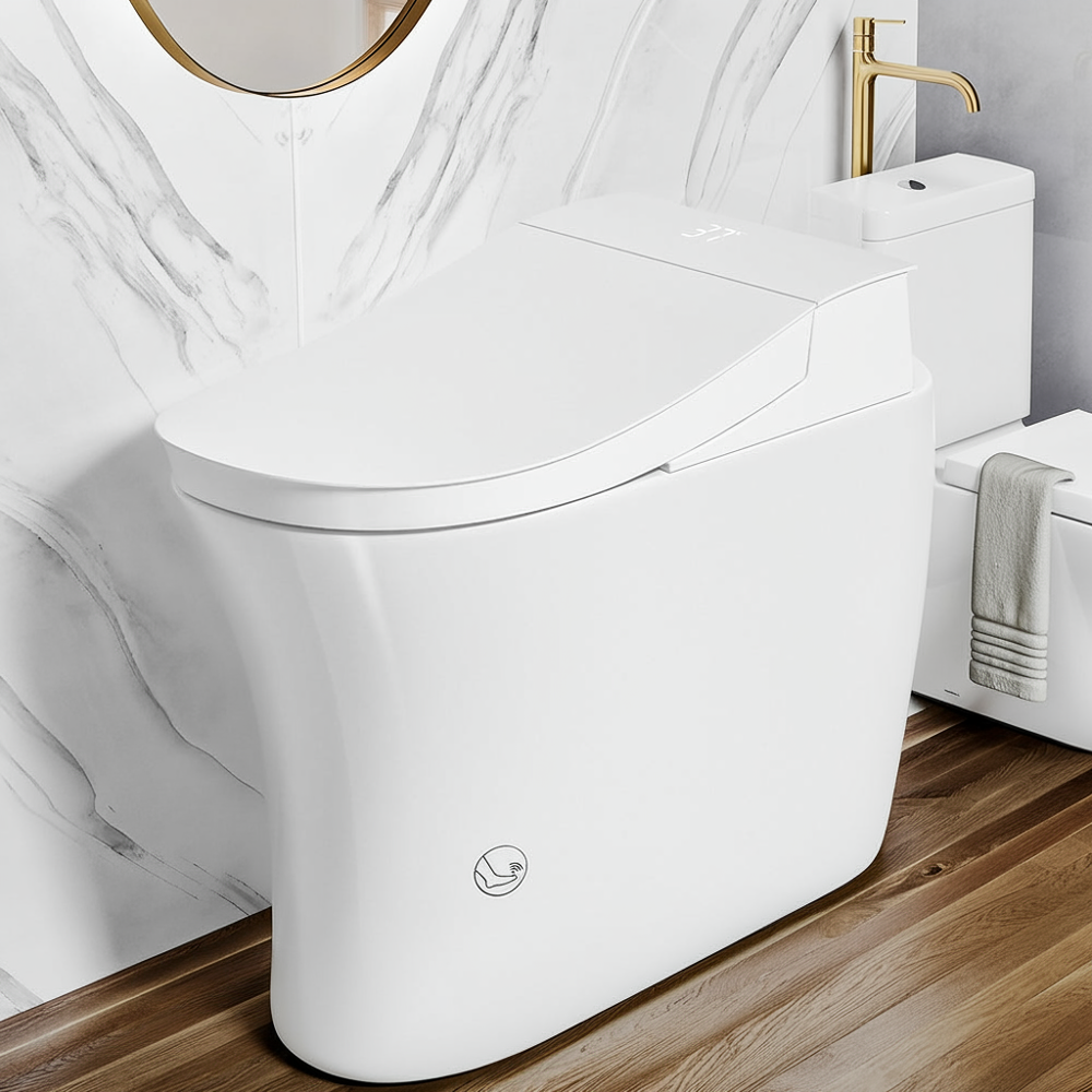 Smart Bidet Toilet — Elongated One-Piece with Auto Open/Close — lifestyle 2
