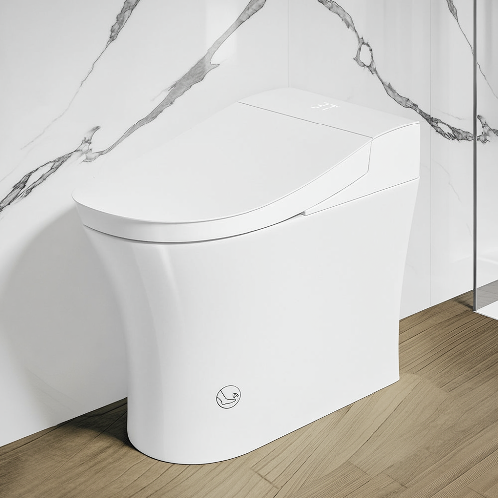Smart Bidet Toilet — Elongated One-Piece with Auto Open/Close — lifestyle 3