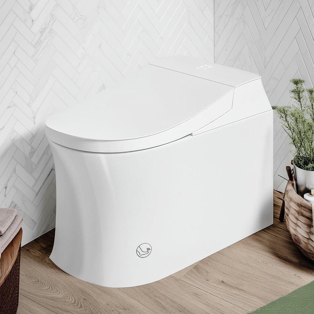 Smart Bidet Toilet — Elongated One-Piece with Auto Open/Close — lifestyle 4